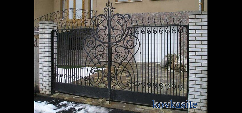 кованые ворота на заказ в москве №32